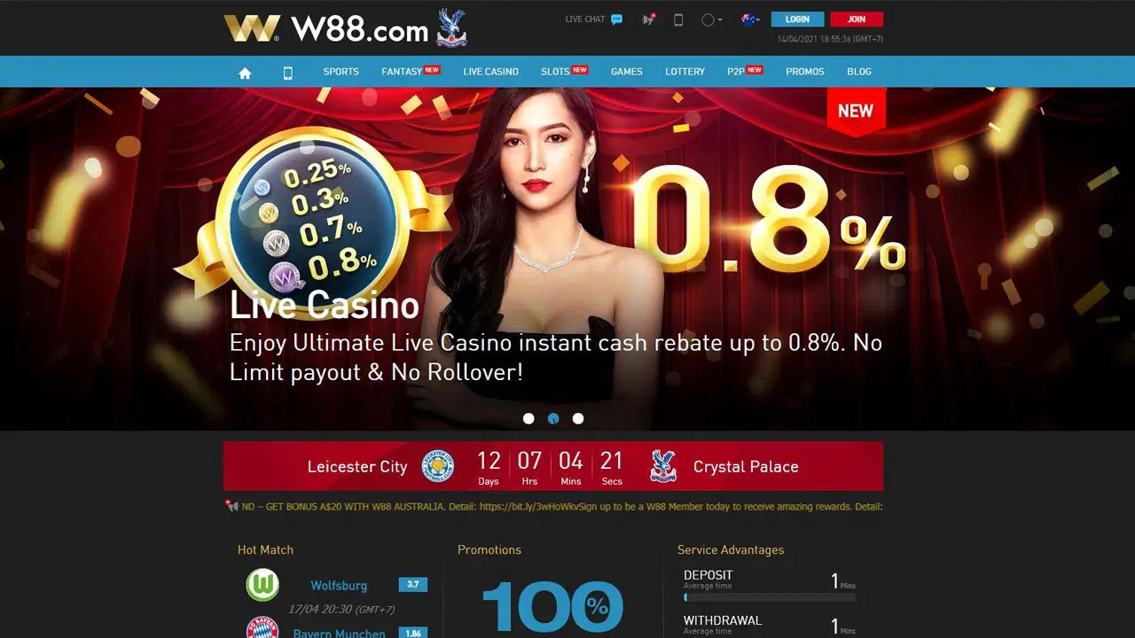 W88 - Ông Hoàng Cá Cược Châu Á